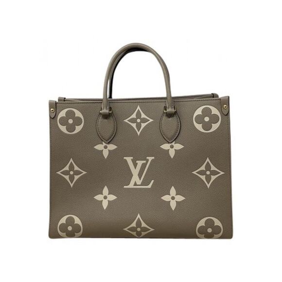 Louis Vuitton OnTheGo Tote MM Gray Turtle dove Empreinte Leather - Picture 2 of 13